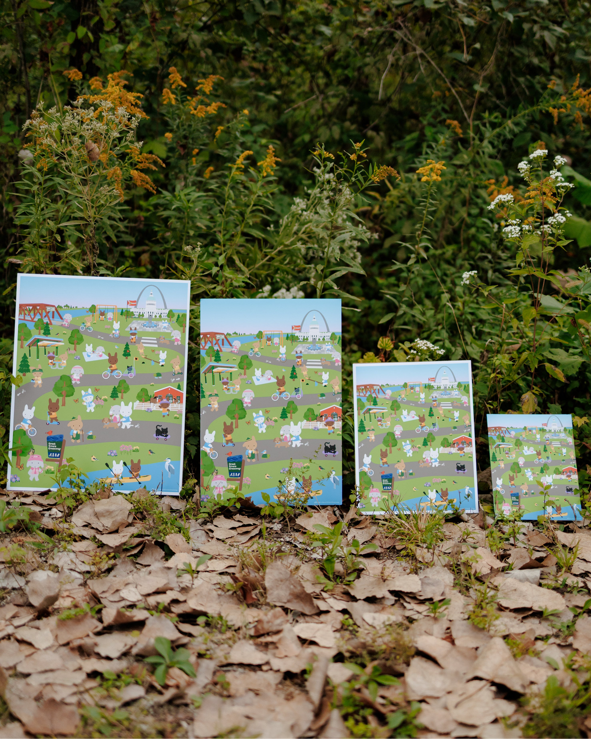 Greenway Pals Art Print - Clem & Co x Great Rivers Greenway