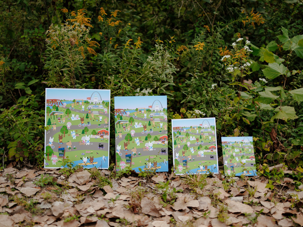 Greenway Pals Art Print - Clem & Co x Great Rivers Greenway