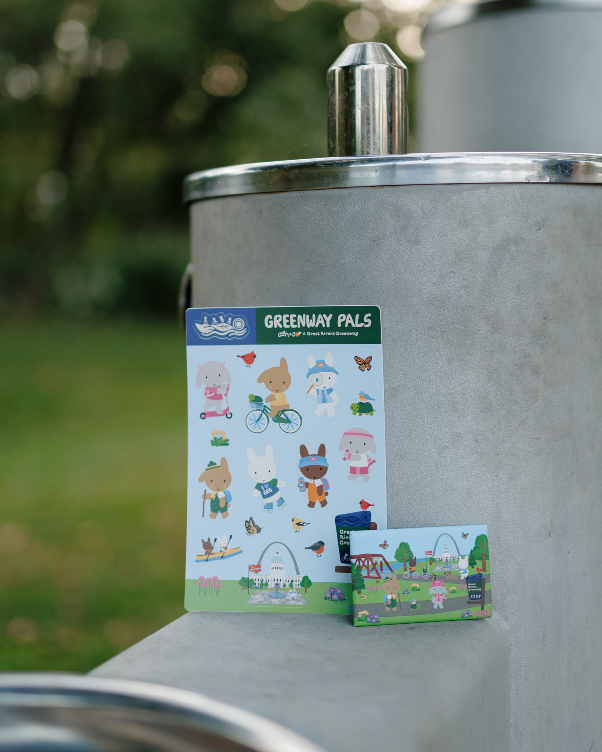 Greenway Pals Magnet - Clem & Co x Great Rivers Greenway