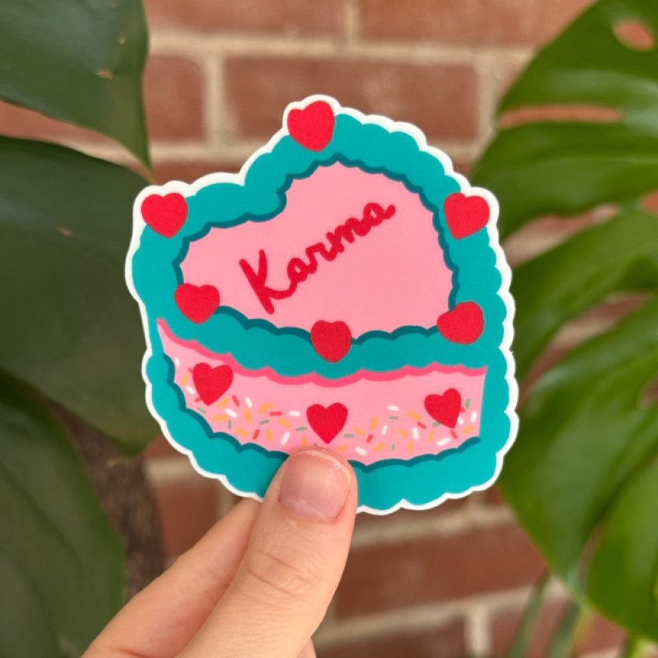 My Kink is Karma Vintage Cake Sticker