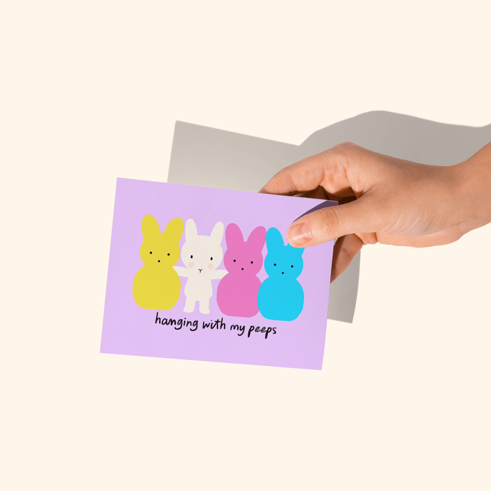 Hanging with my Peeps Easter Card