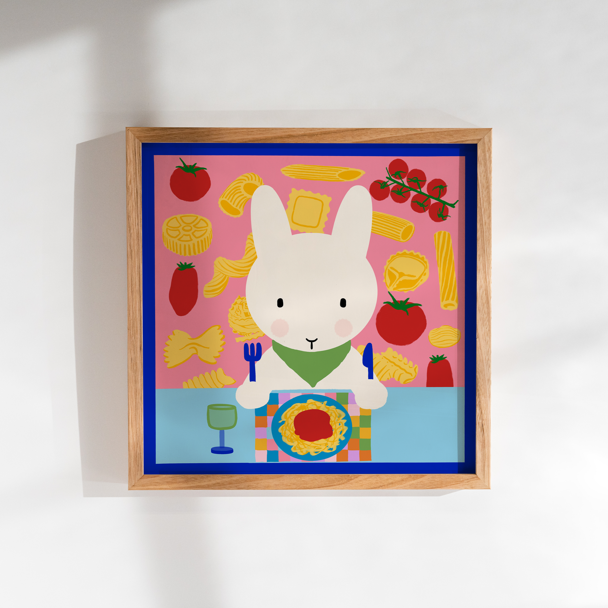 Clem the Bun Pasta Party Print