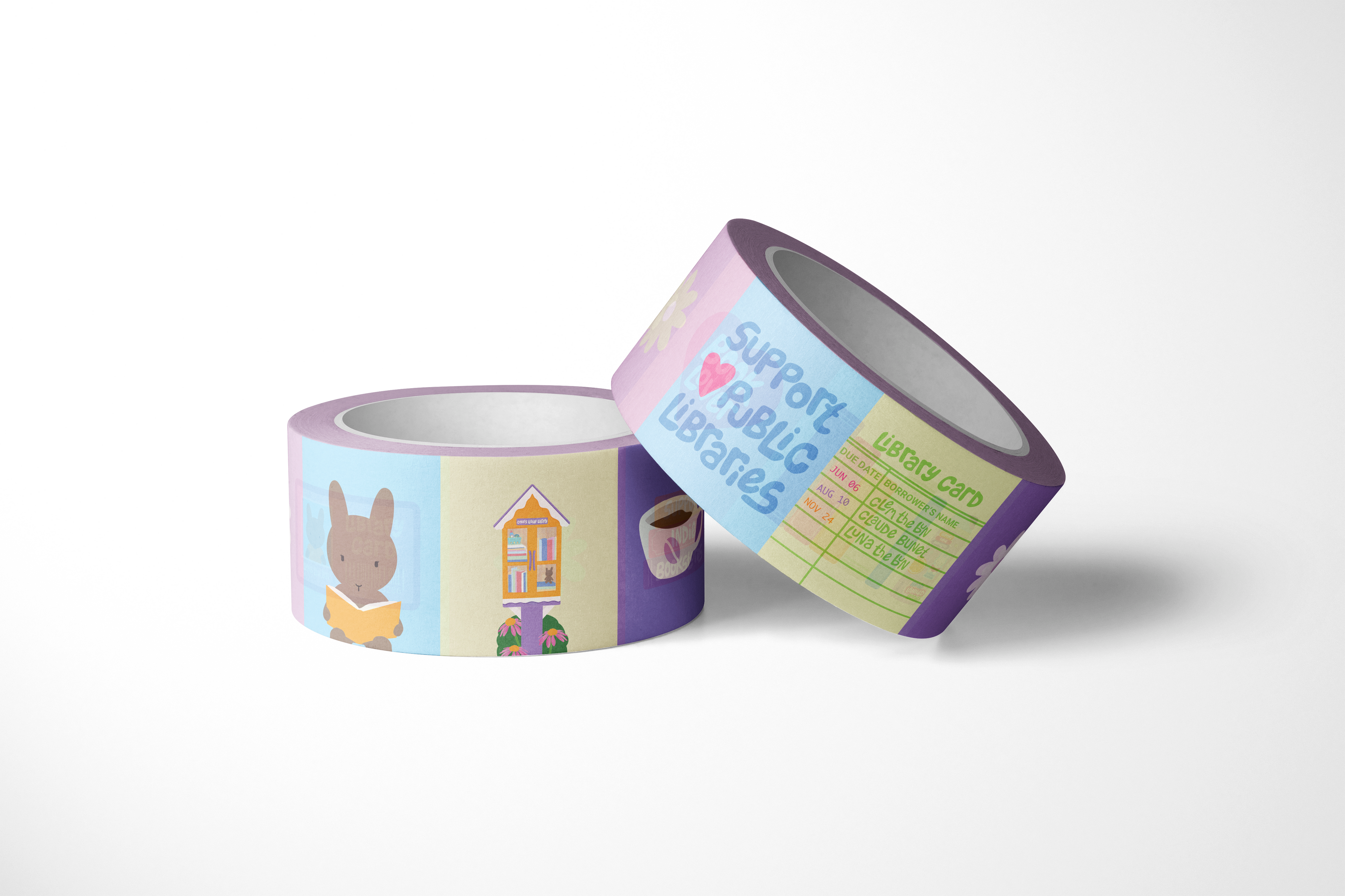 Bookish Buns Washi Tape