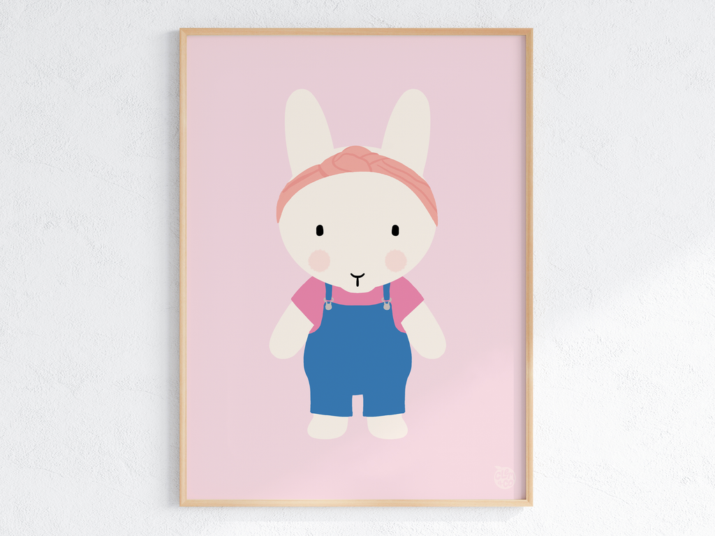 Ms Clem for Littles - Ms Rachel Nursery Art Print or Sticker