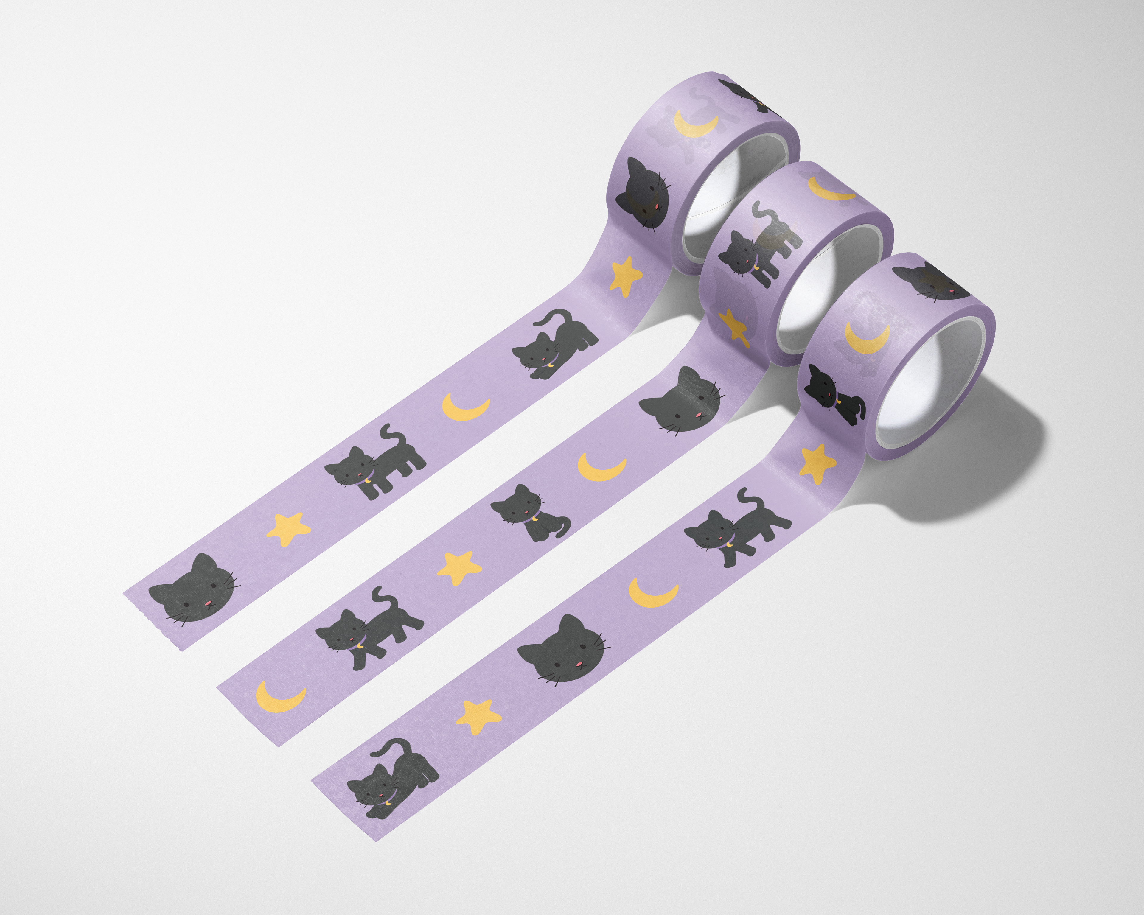 Phoebe the Black Cat Washi Tape