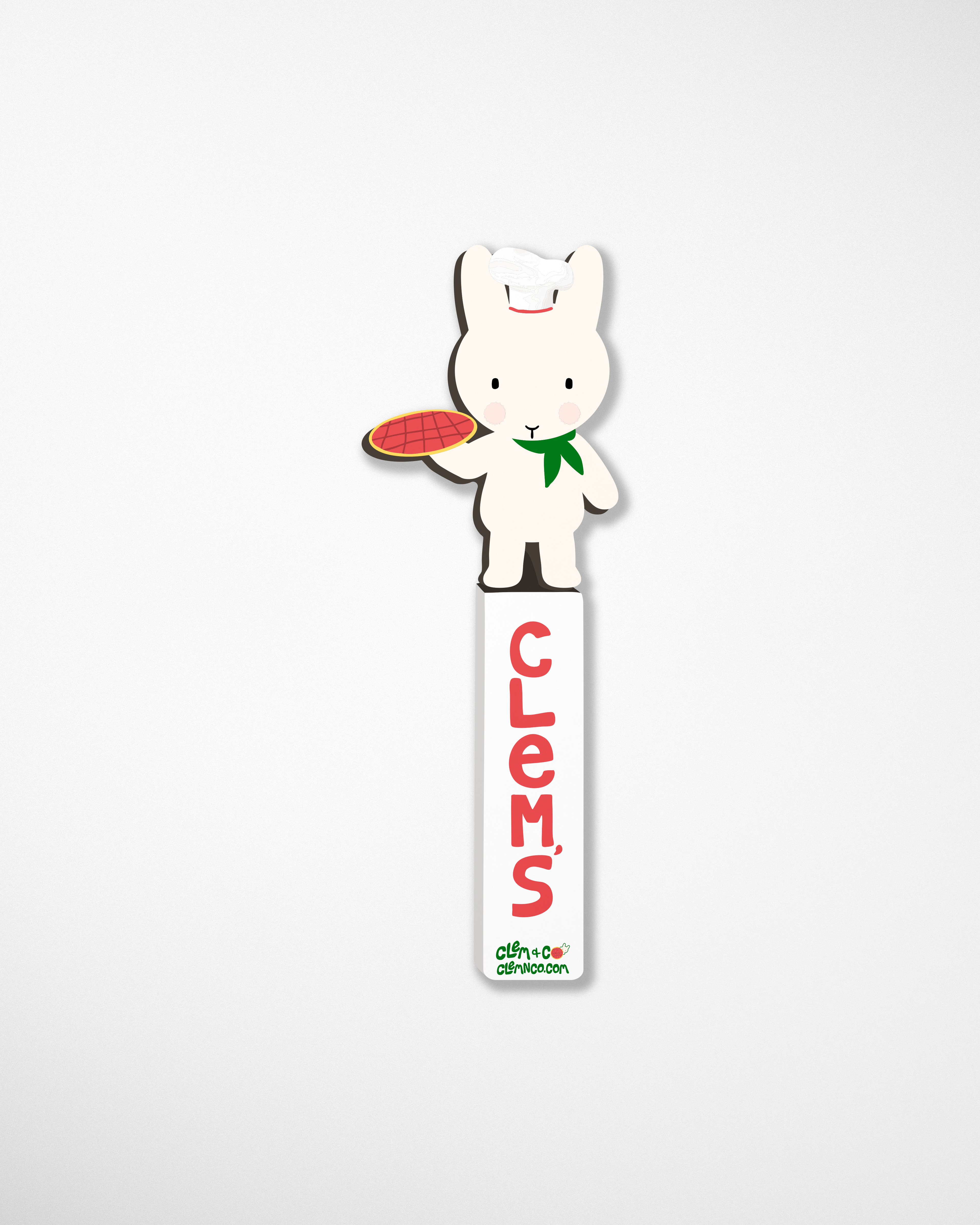 Clem’s Pizzeria Bookmark, Die-Cut