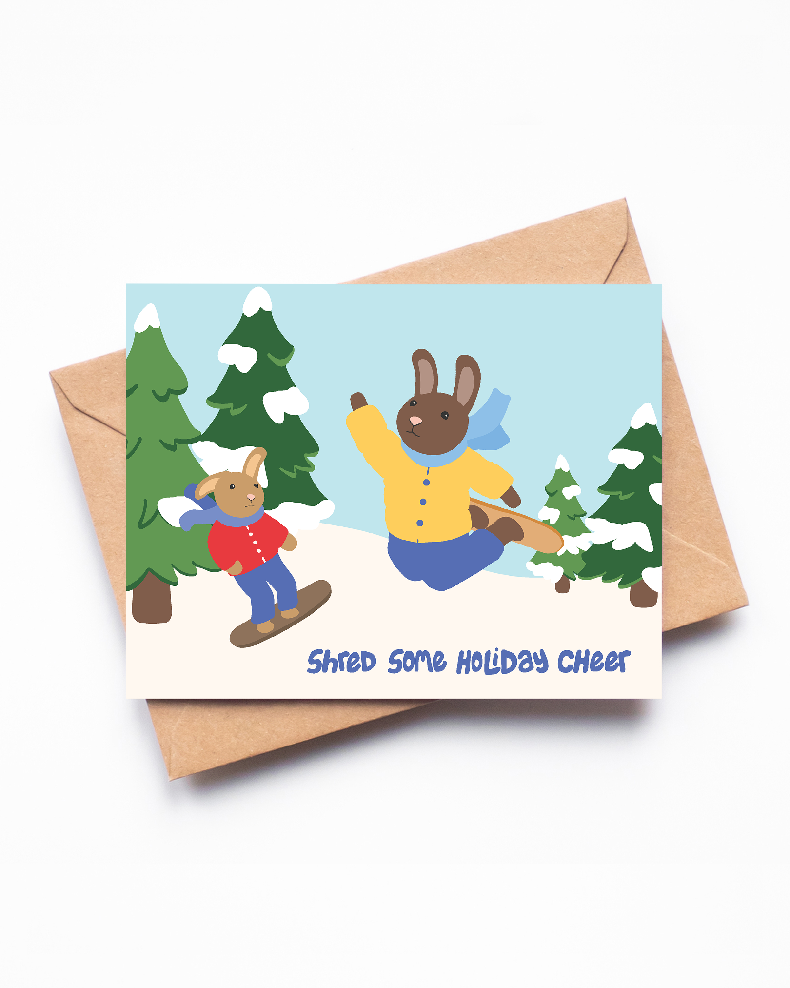Shred some Holiday Cheer Greeting Card