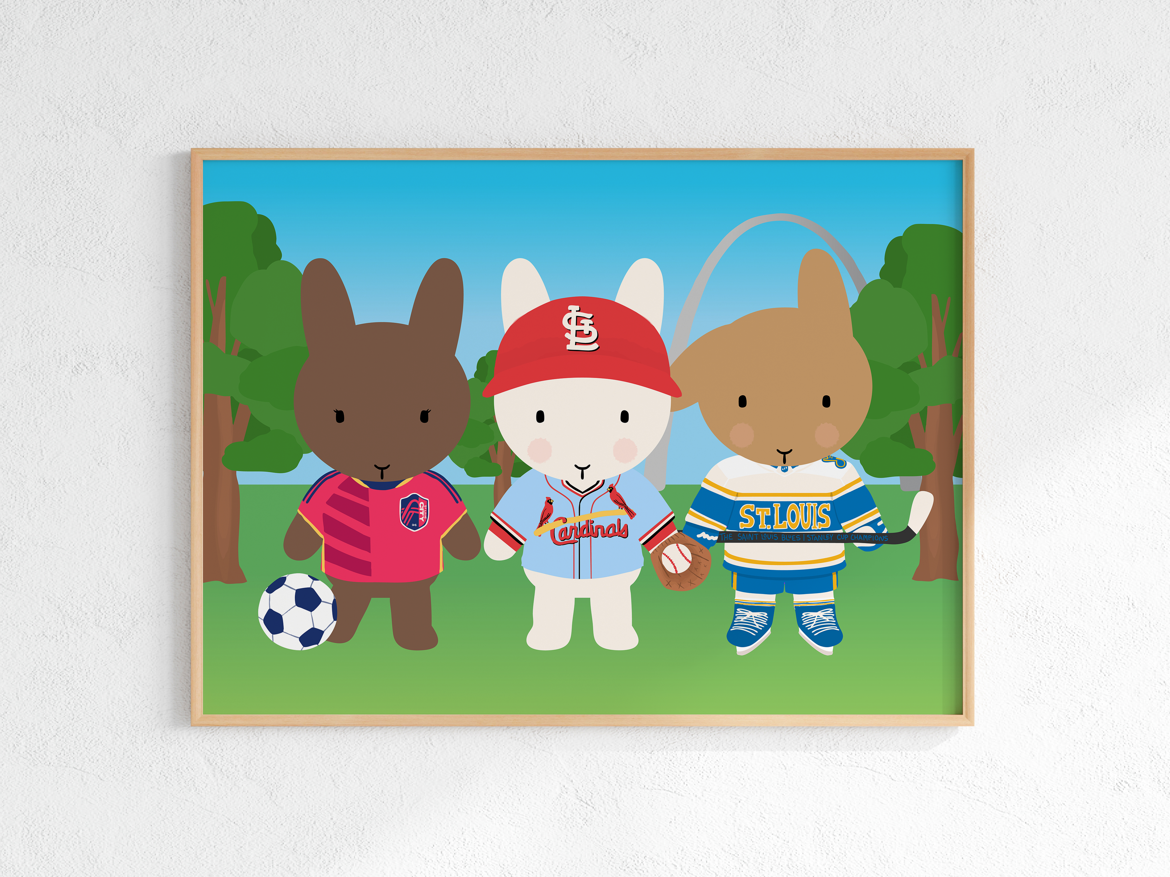 Saint Louis Sporty Buns Print
