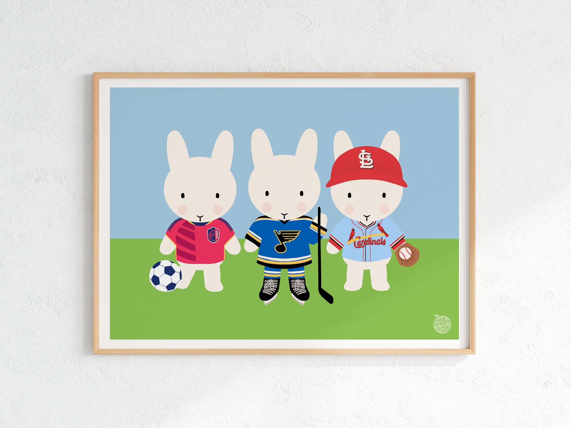 Saint Louis Sporty Clem the Bun Print