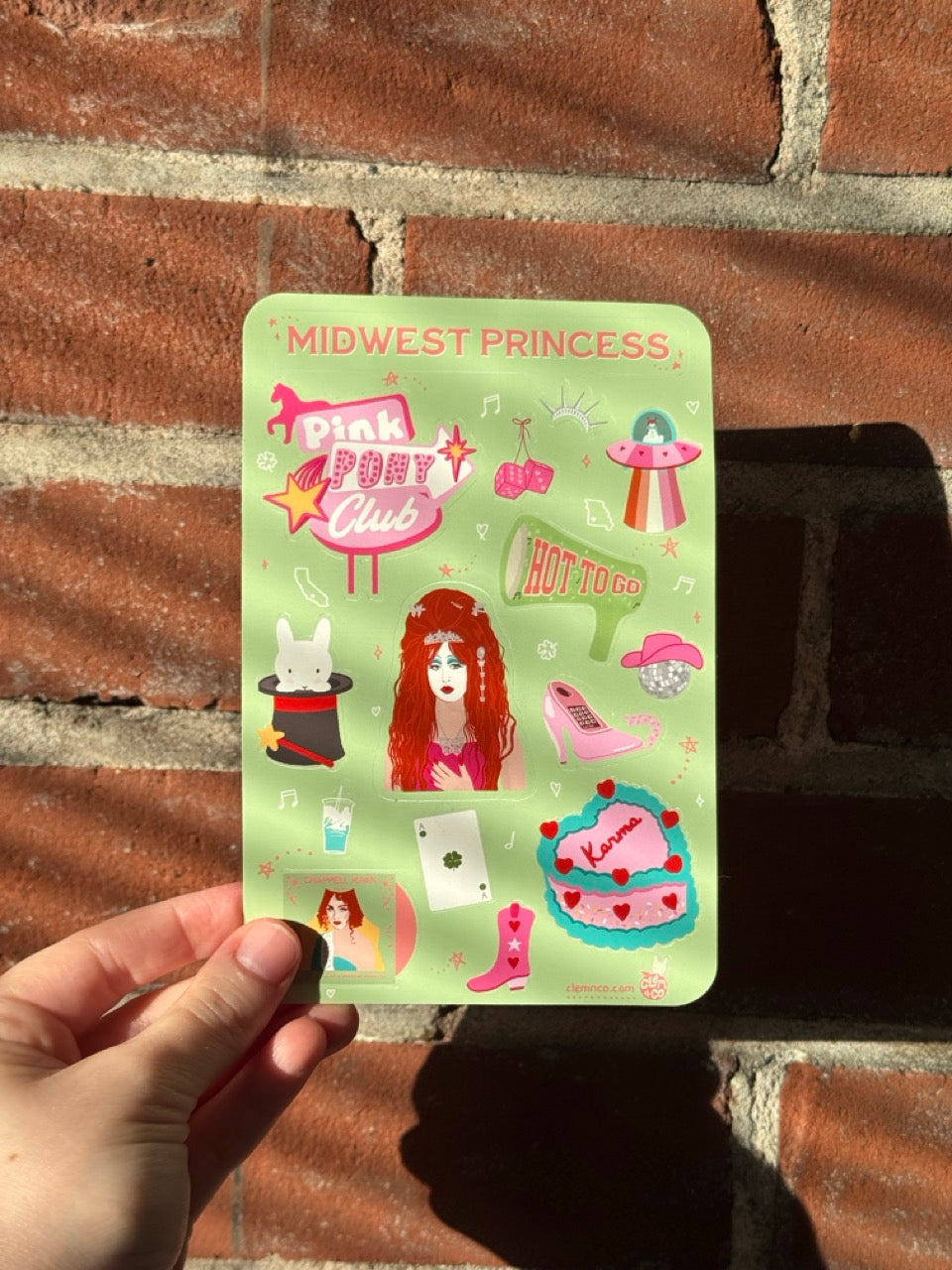Midwest Princess Sticker Sheet