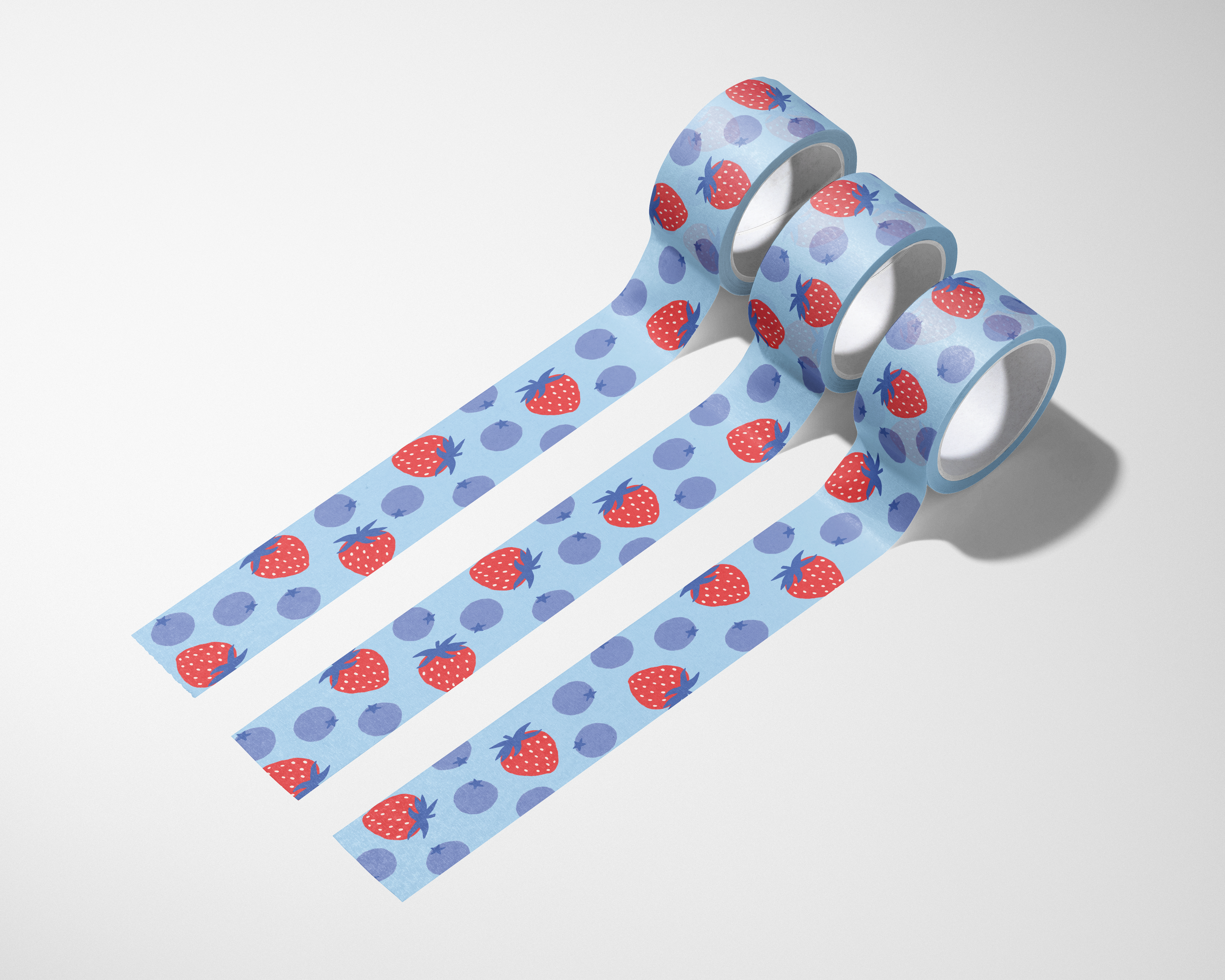 Strawberries & Blueberries Washi Tape