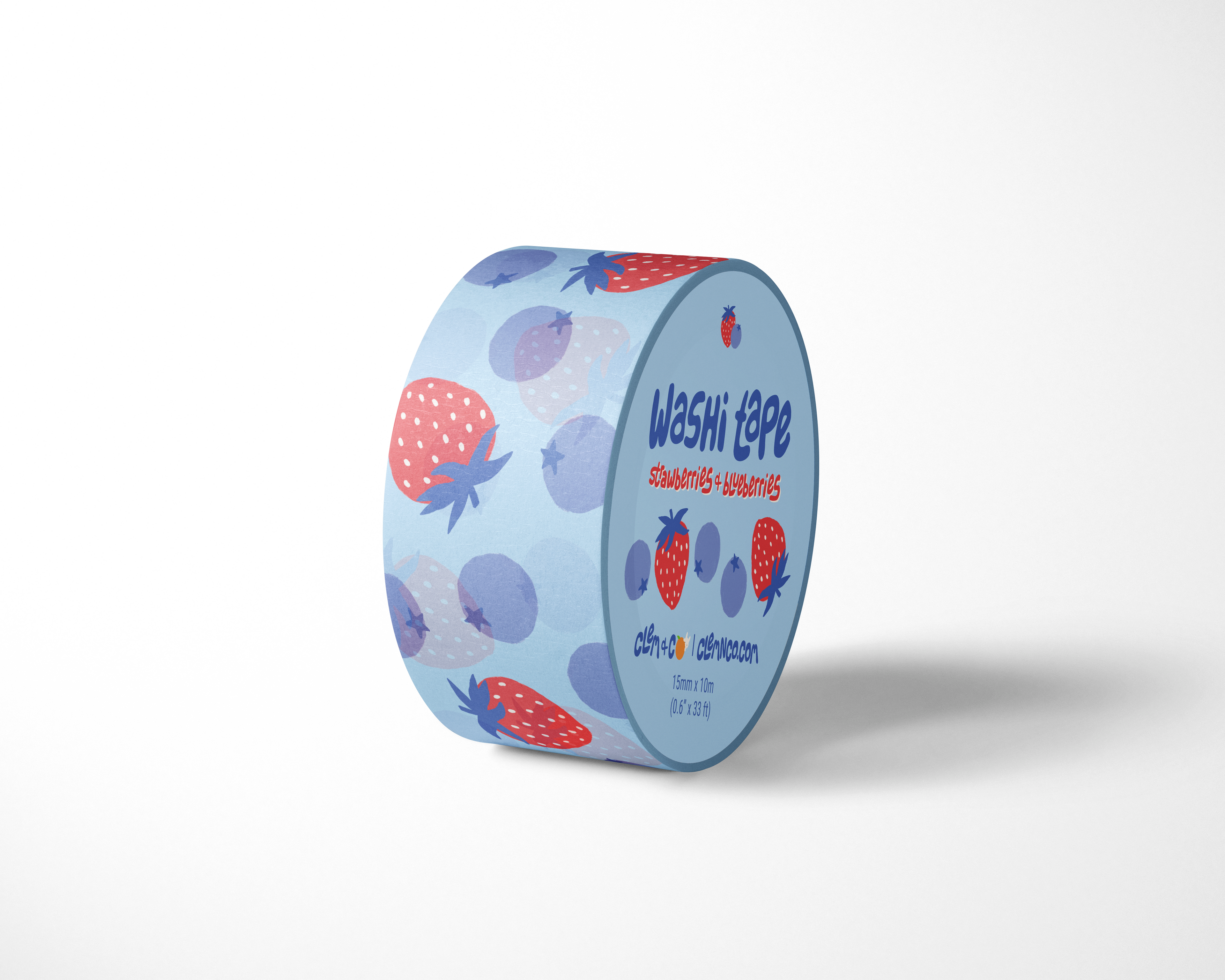 Strawberries & Blueberries Washi Tape