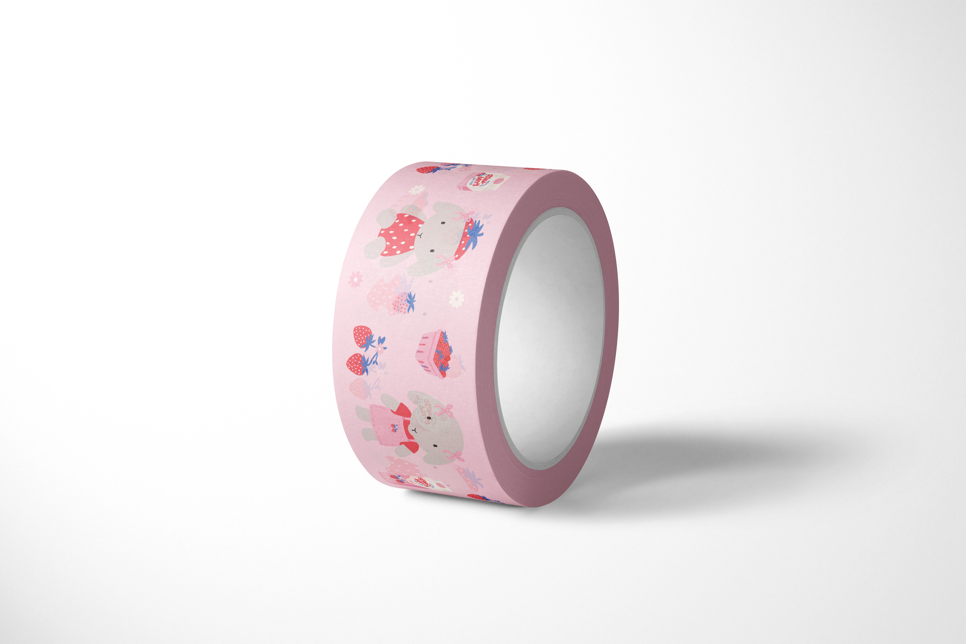 Strawberries & Cream Winnie the Bun Washi Tape