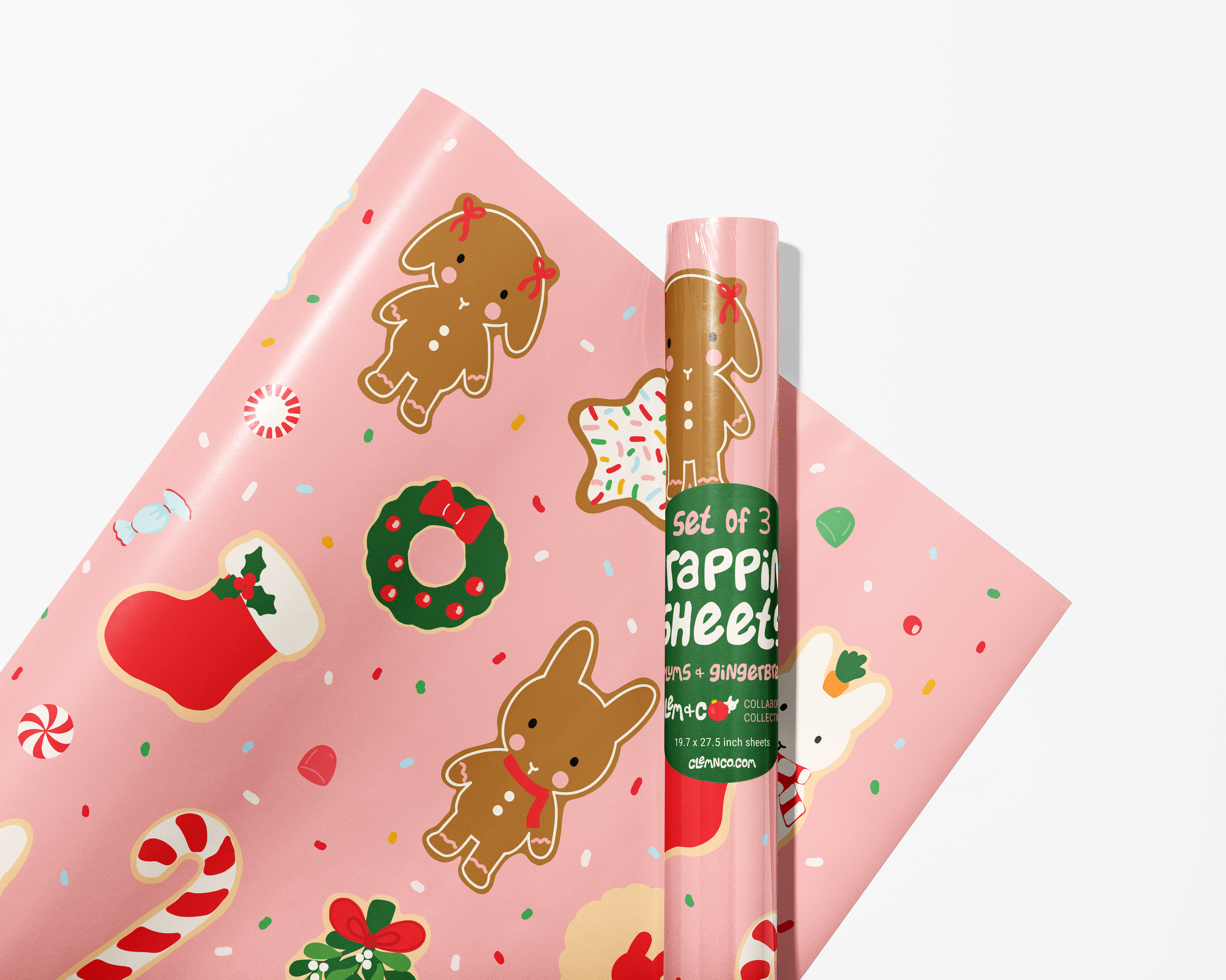 Holiday Gift Wrap: Sugarplums and Gingerbread Buns