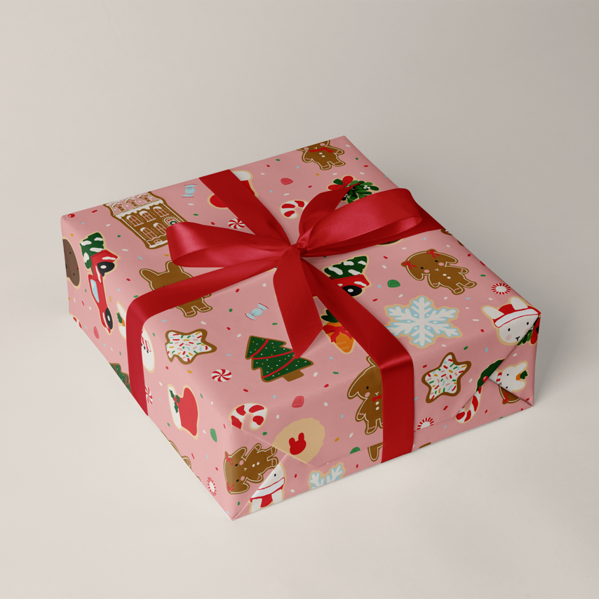 Holiday Gift Wrap: Sugarplums and Gingerbread Buns