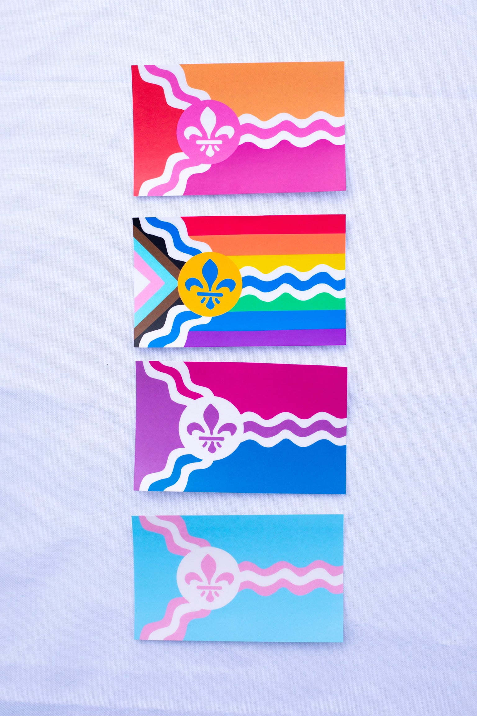Saint Louis Trans Pride Flag Sticker