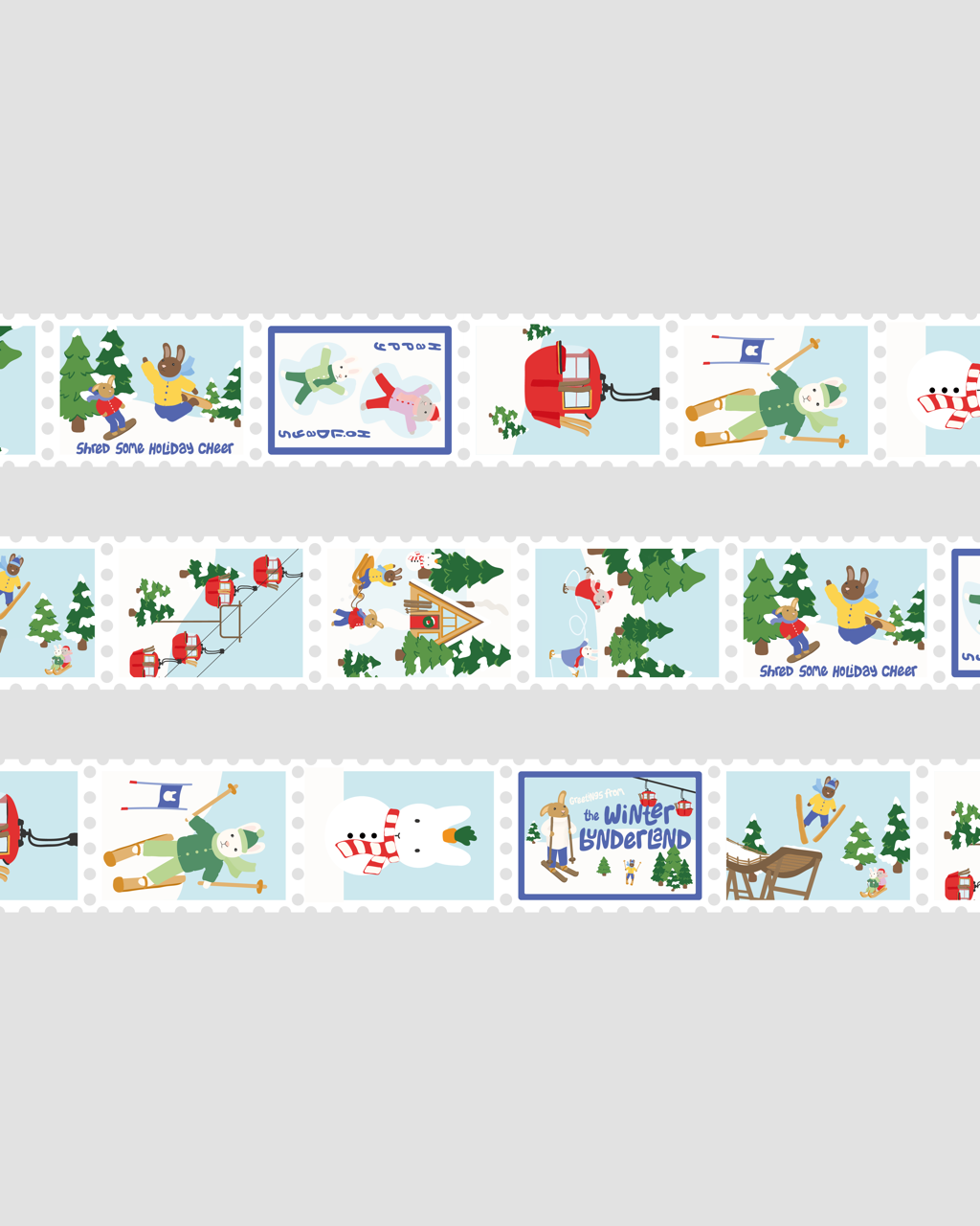 Winter Bunderland Stamp Washi Tape