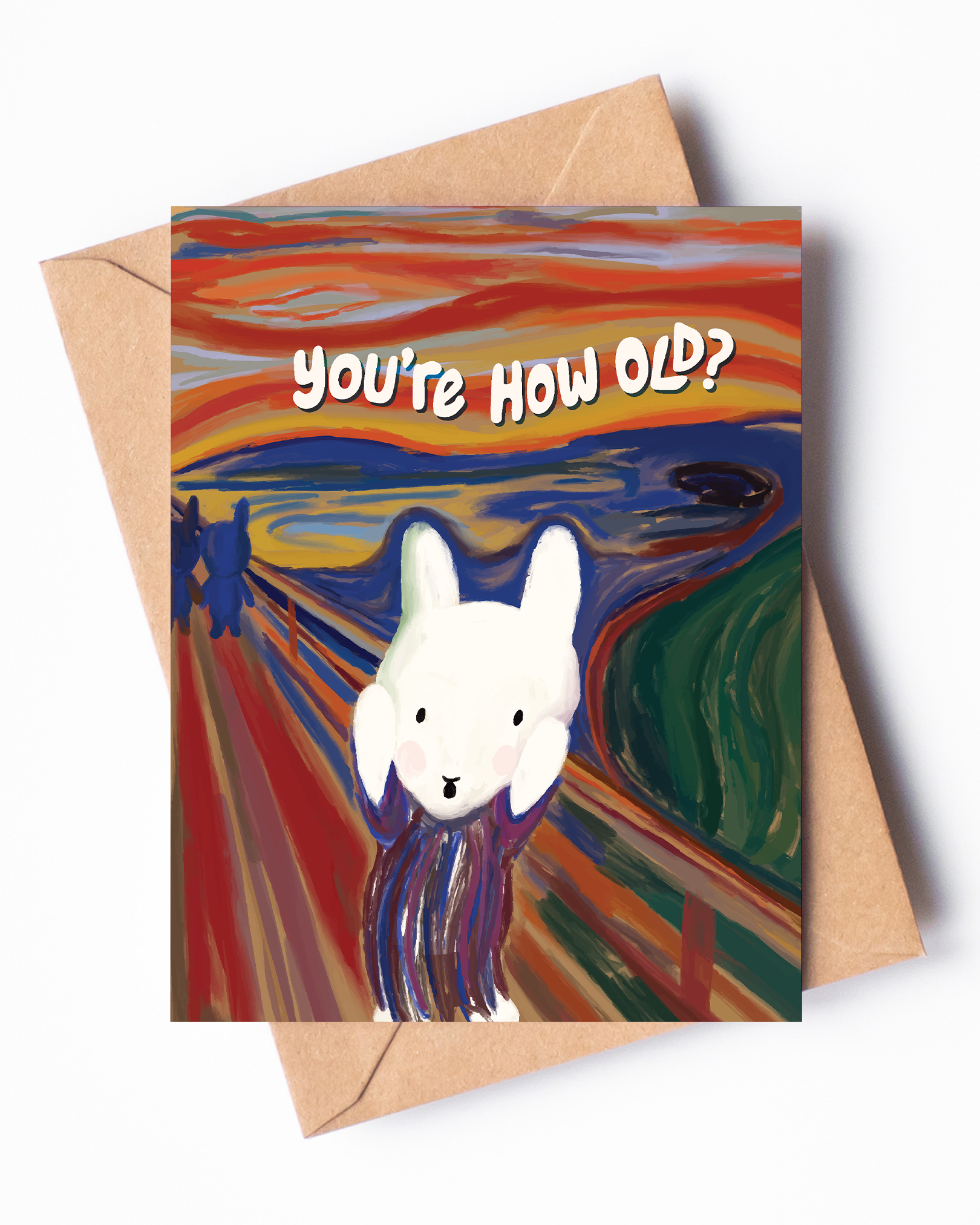 You’re How Old?! Scream Birthday Card