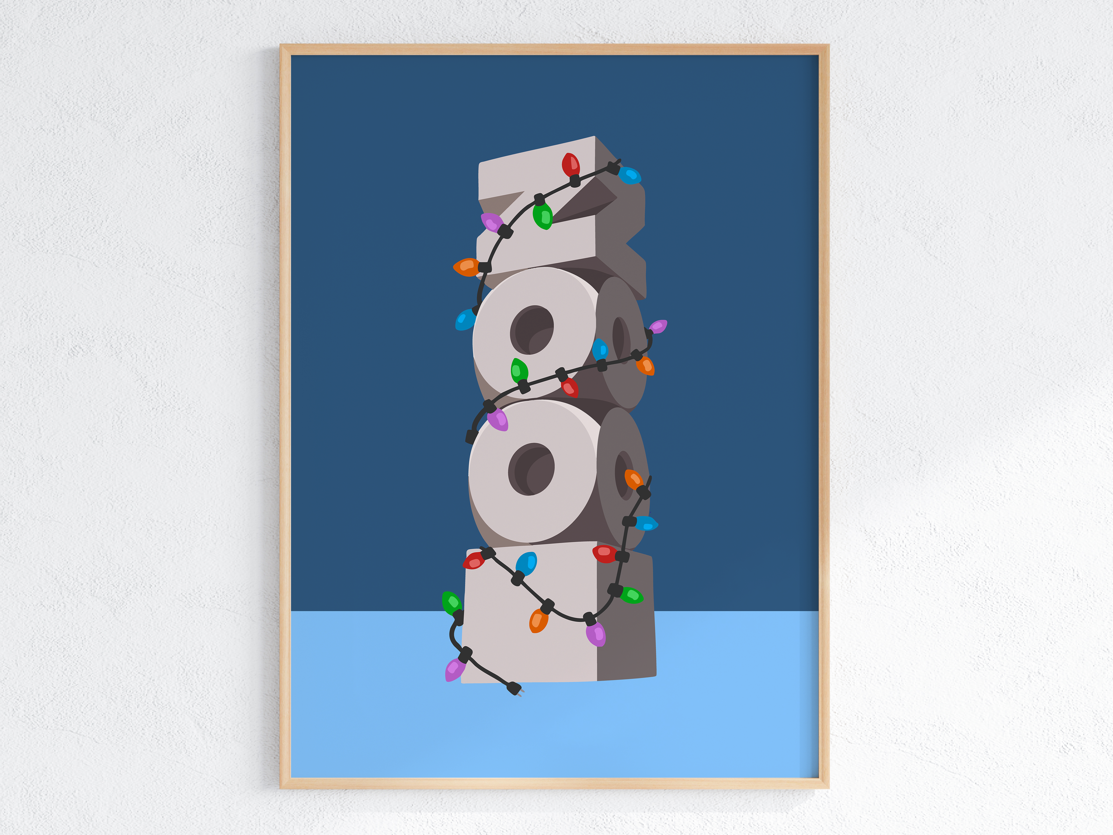 Saint Louis Zoo Holiday Art Print