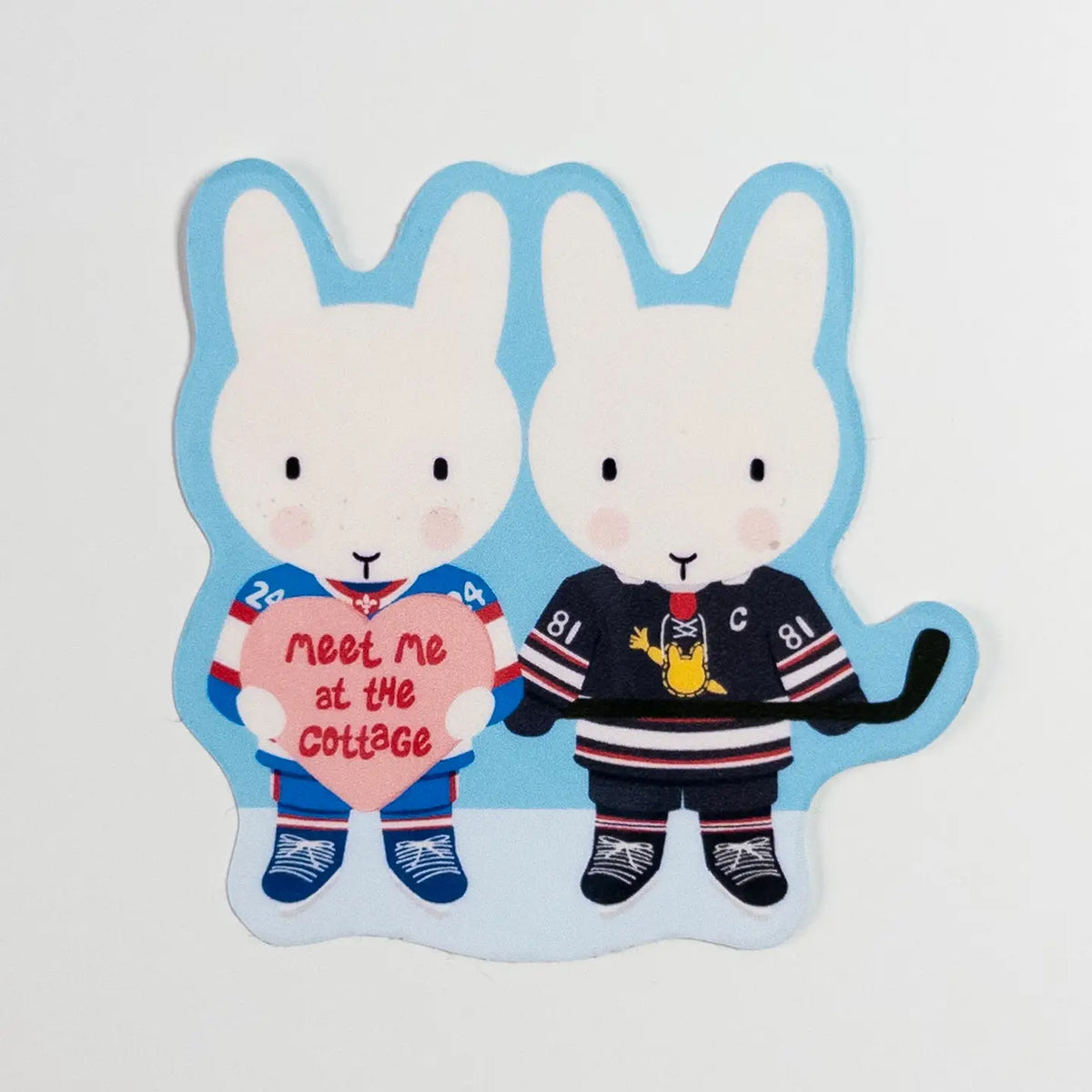 Meet Me at the Cottage (Hockey Romance Buns) Sticker