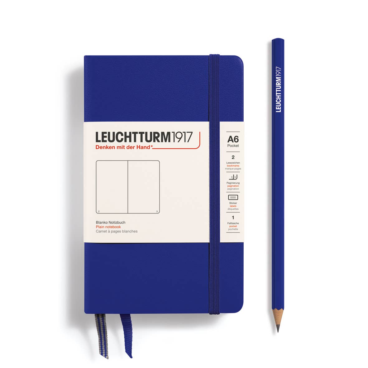 Pocket (A6) Leuchtturm Journal: Ink / Hardcover / Dotted
