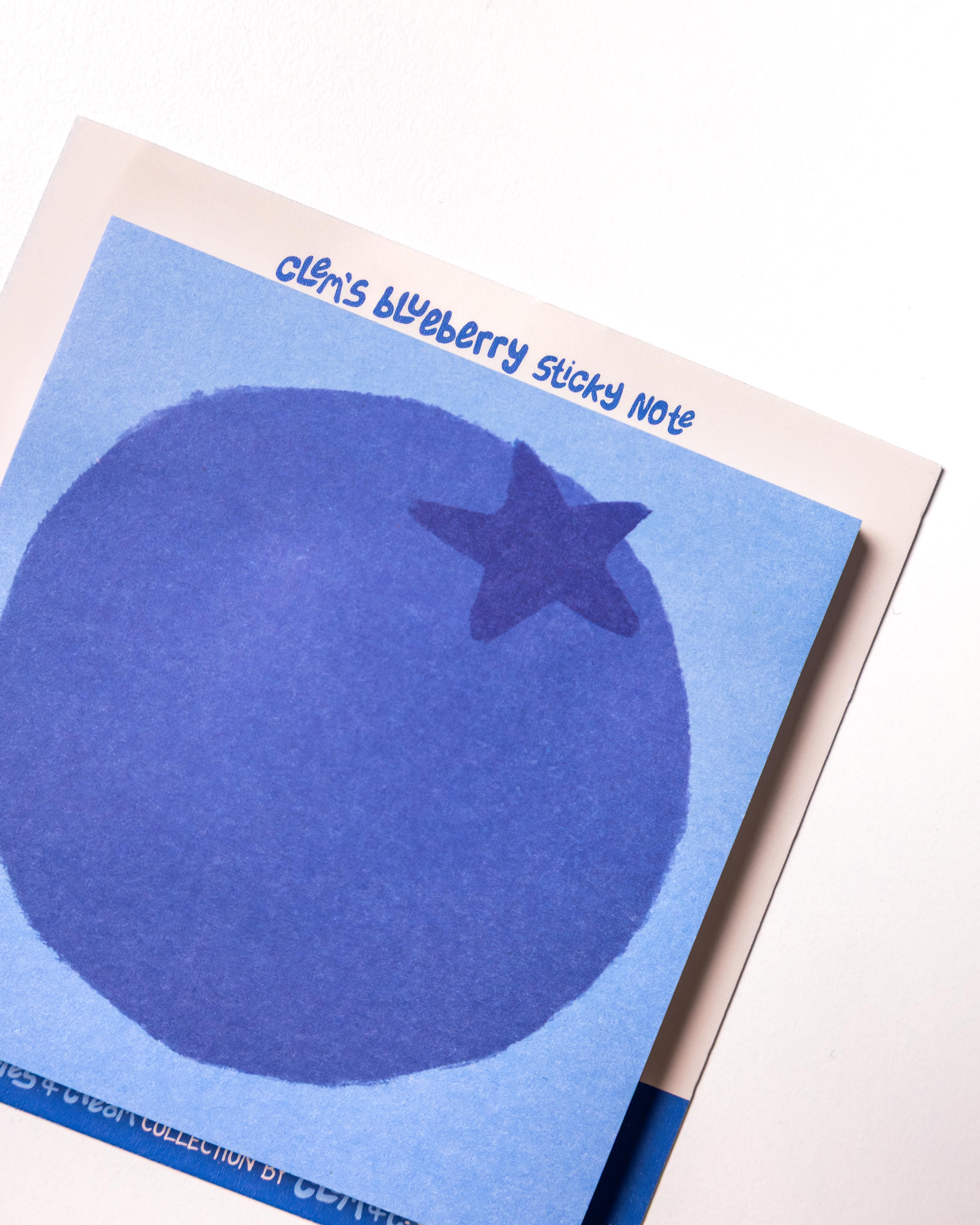 Clem's Blueberry Sticky Note