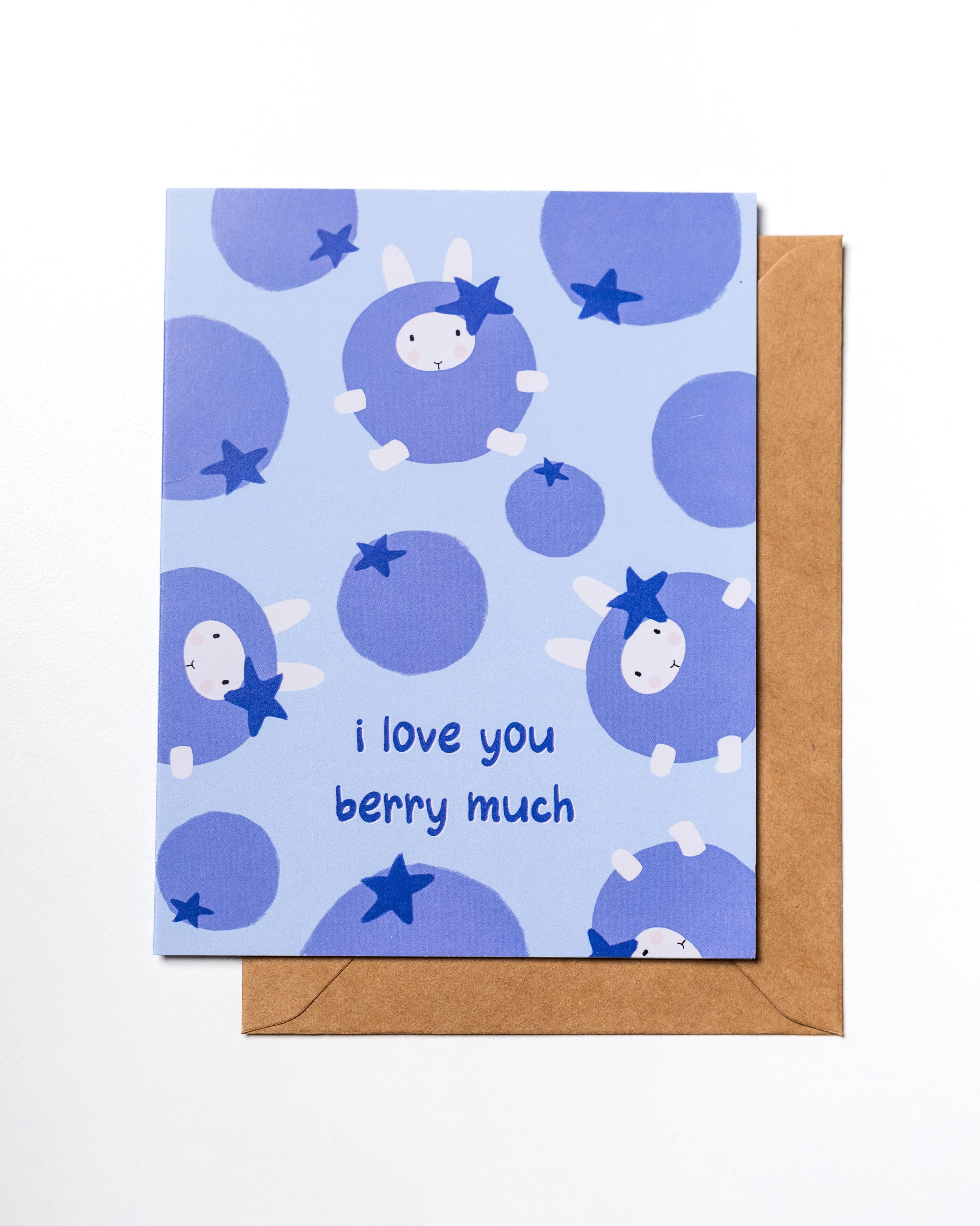 I Love You Berry Much Card