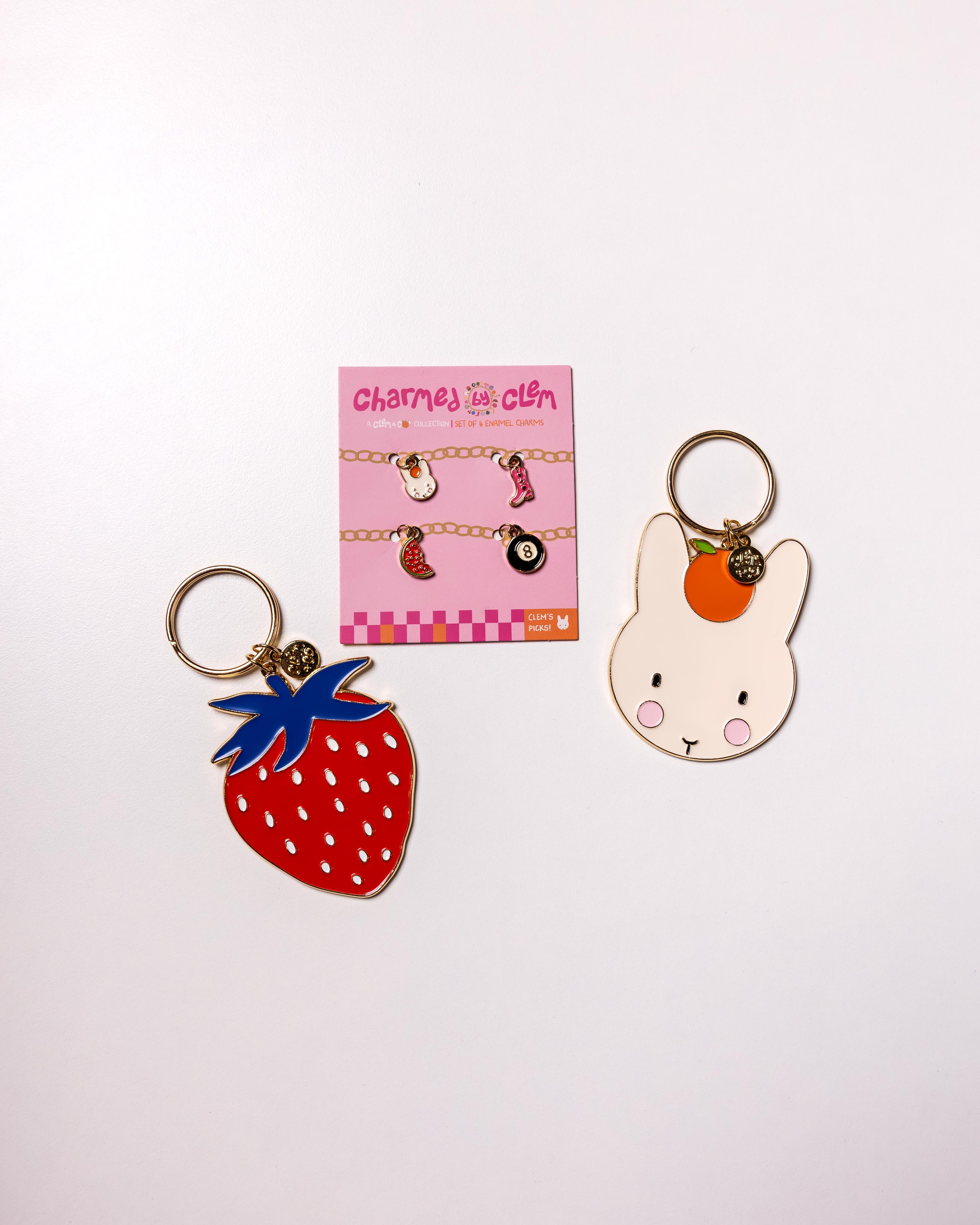 Strawberry Bag Charm