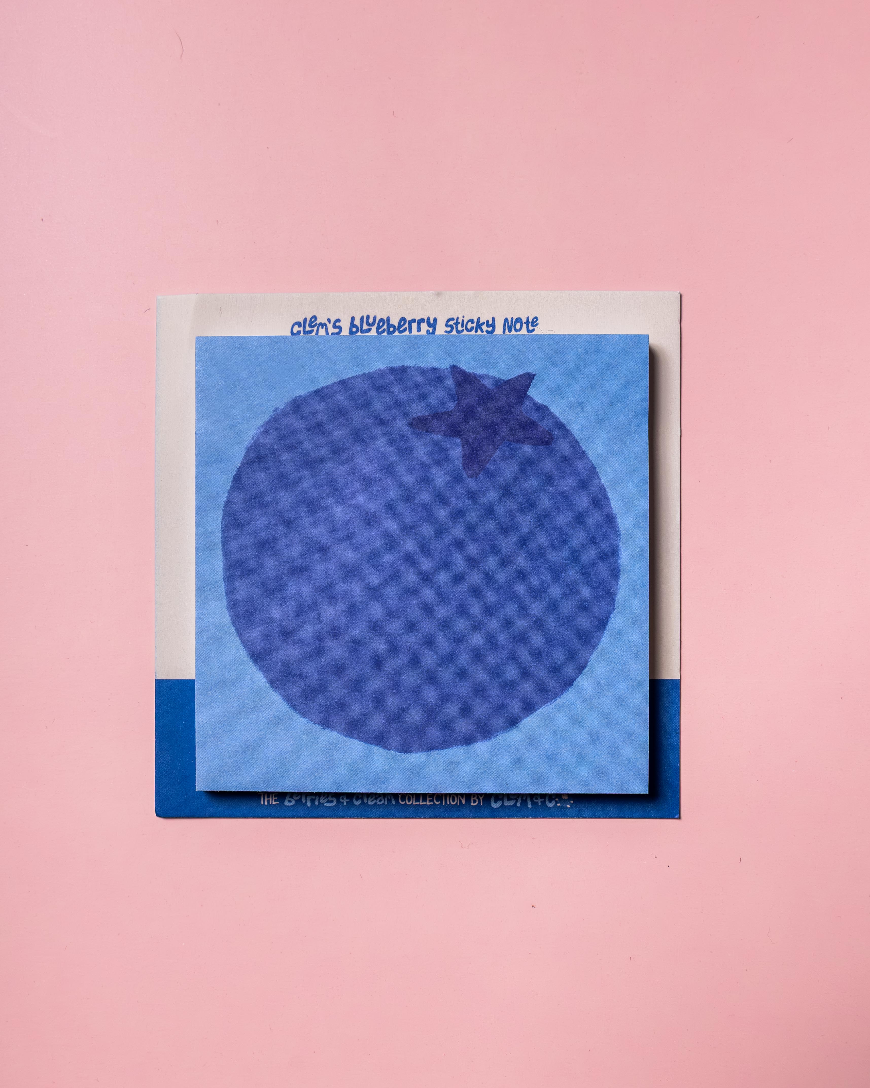 Clem's Blueberry Sticky Note