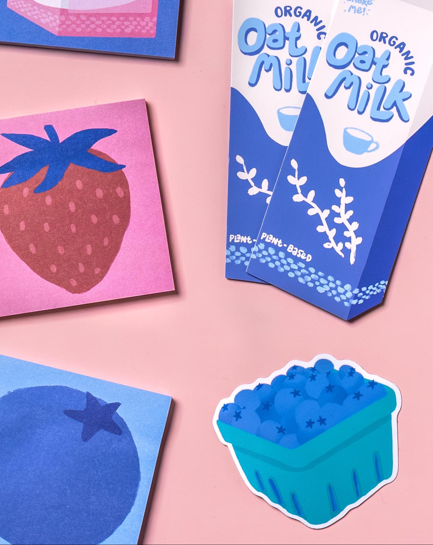 Blueberry Carton Sticker