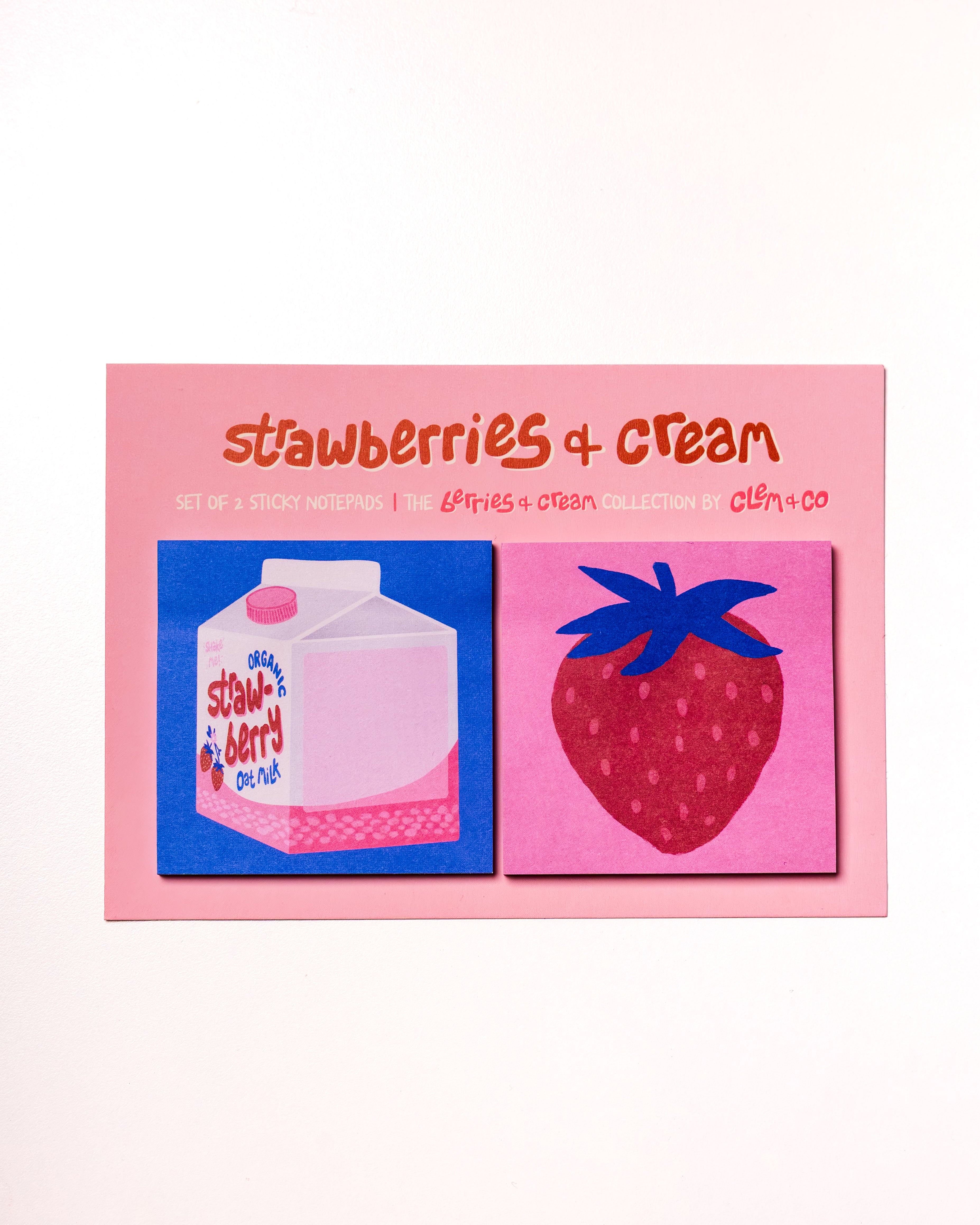 Berries & Cream Sticky Note Set