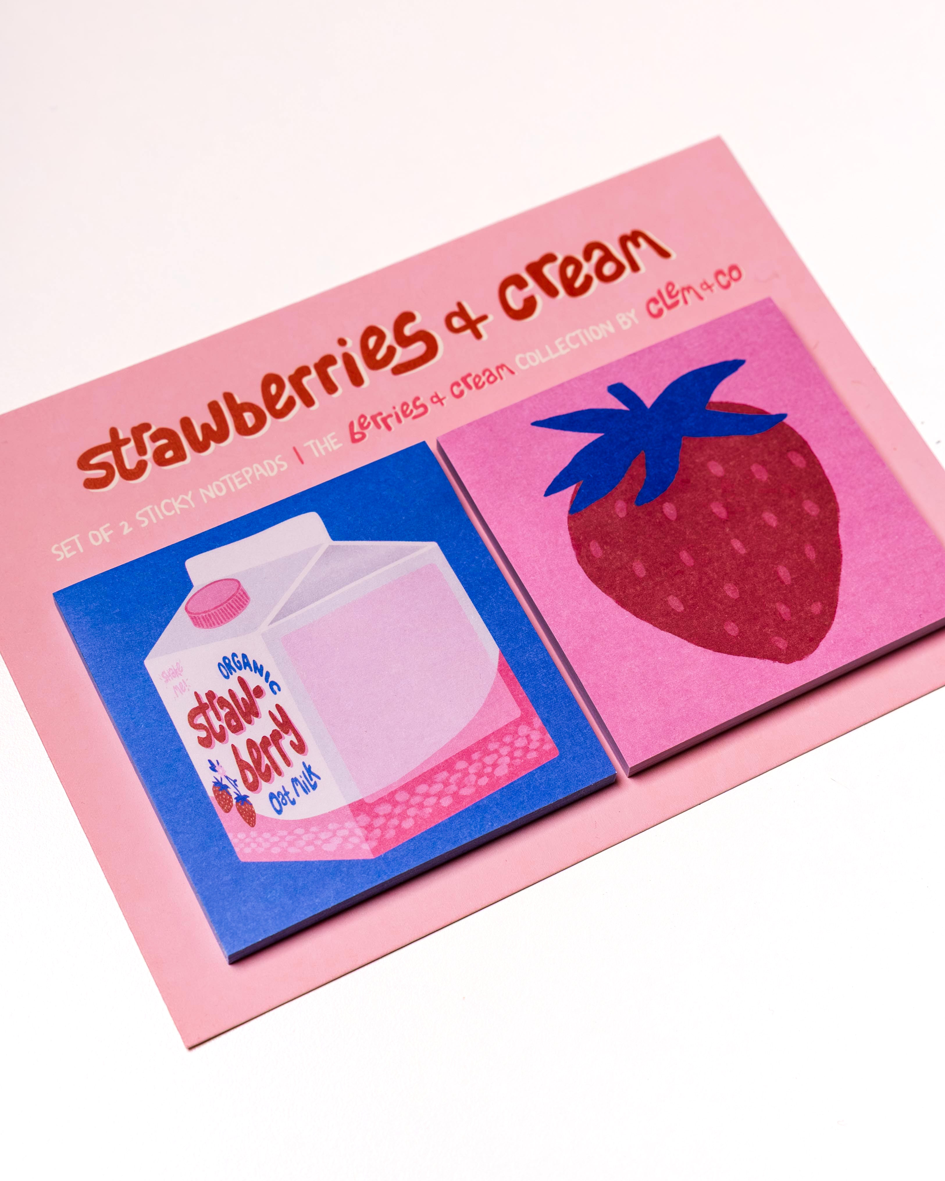 Berries & Cream Sticky Note Set