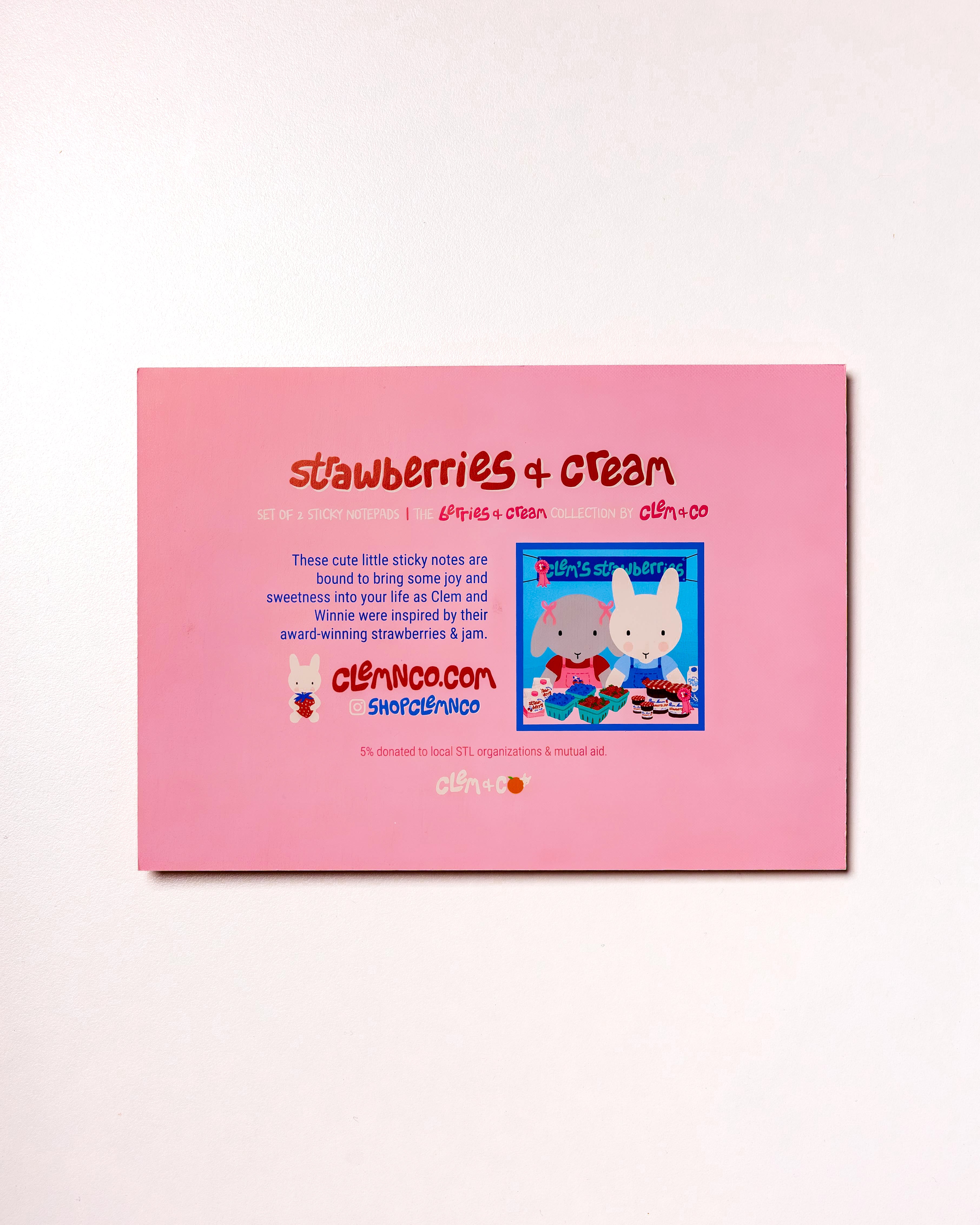 Berries & Cream Sticky Note Set