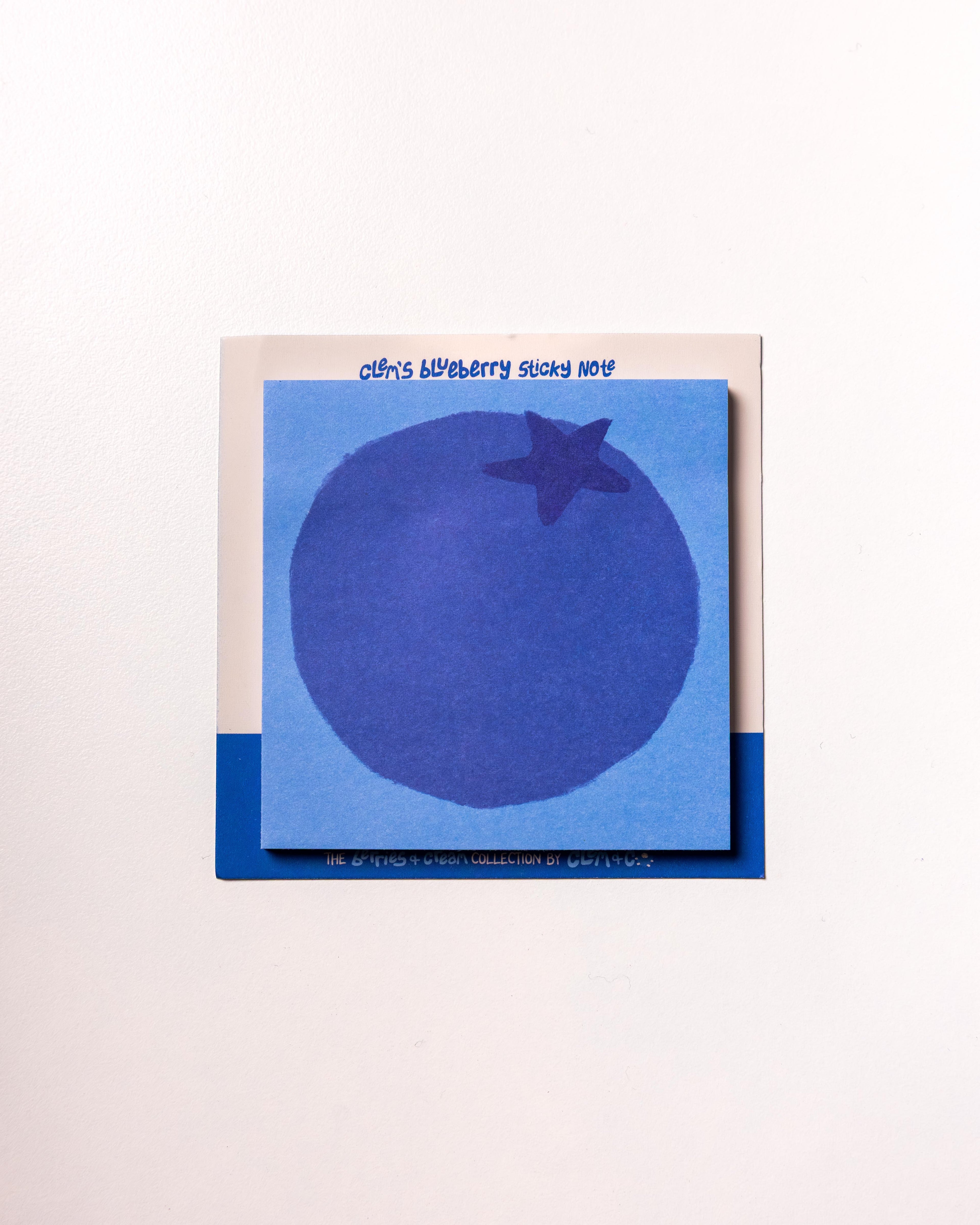 Clem's Blueberry Sticky Note