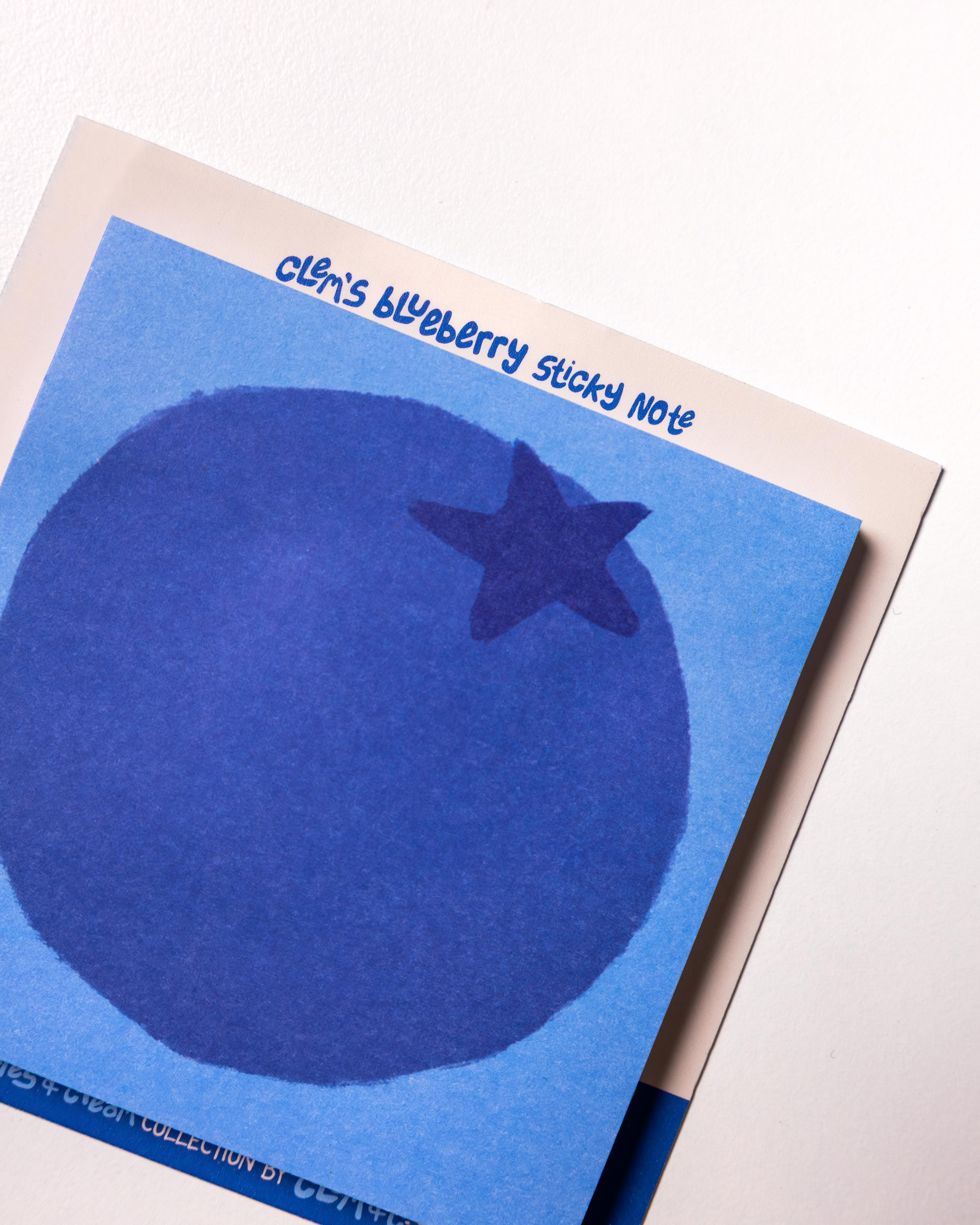 Clem's Blueberry Sticky Note