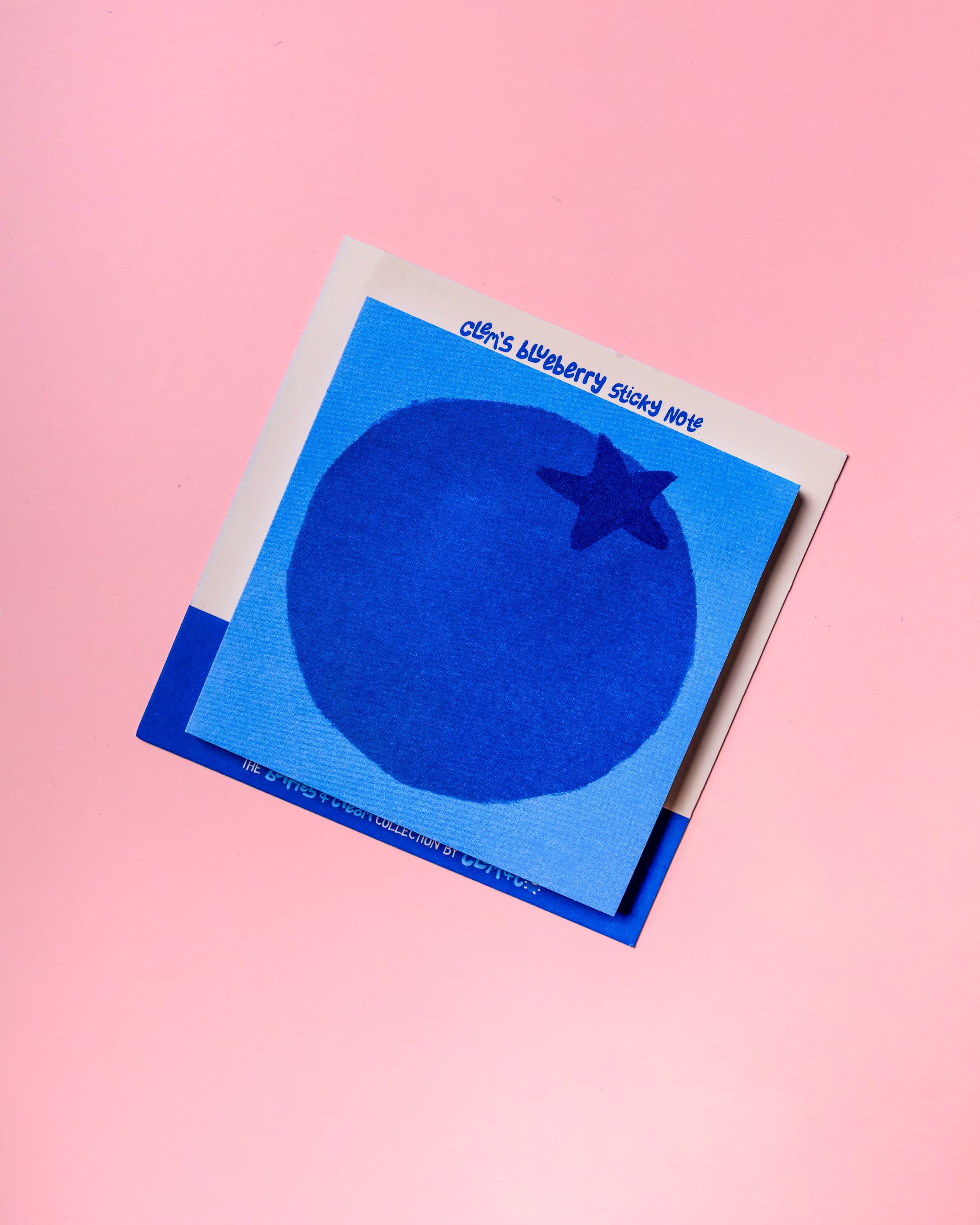 Clem's Blueberry Sticky Note