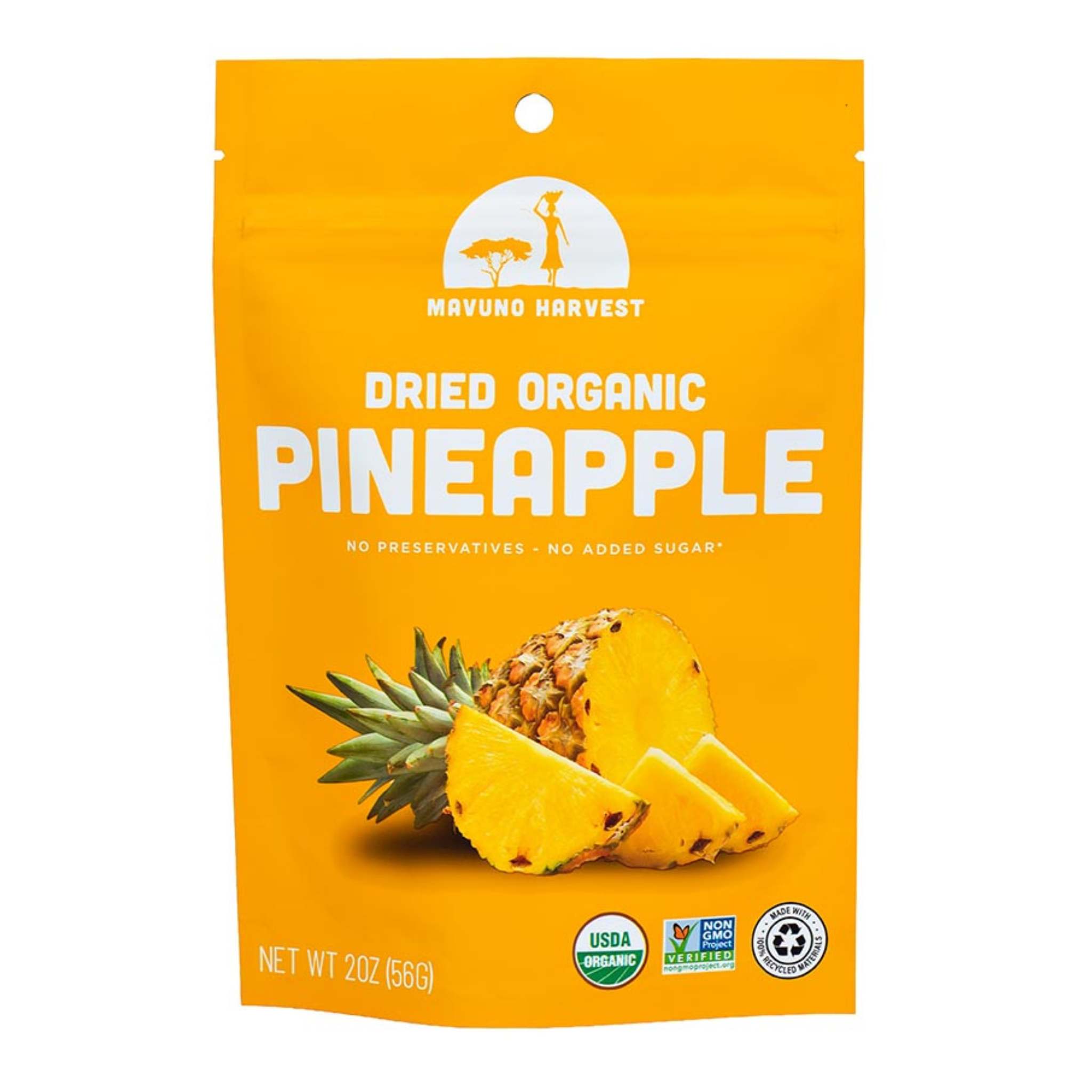 Organic Dried Pineapple, 2oz