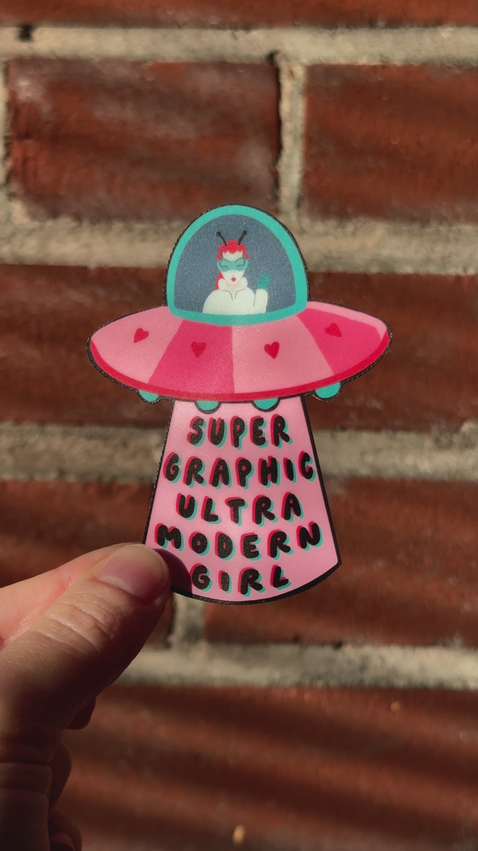 Super Graphic Ultra Modern Girl Sticker