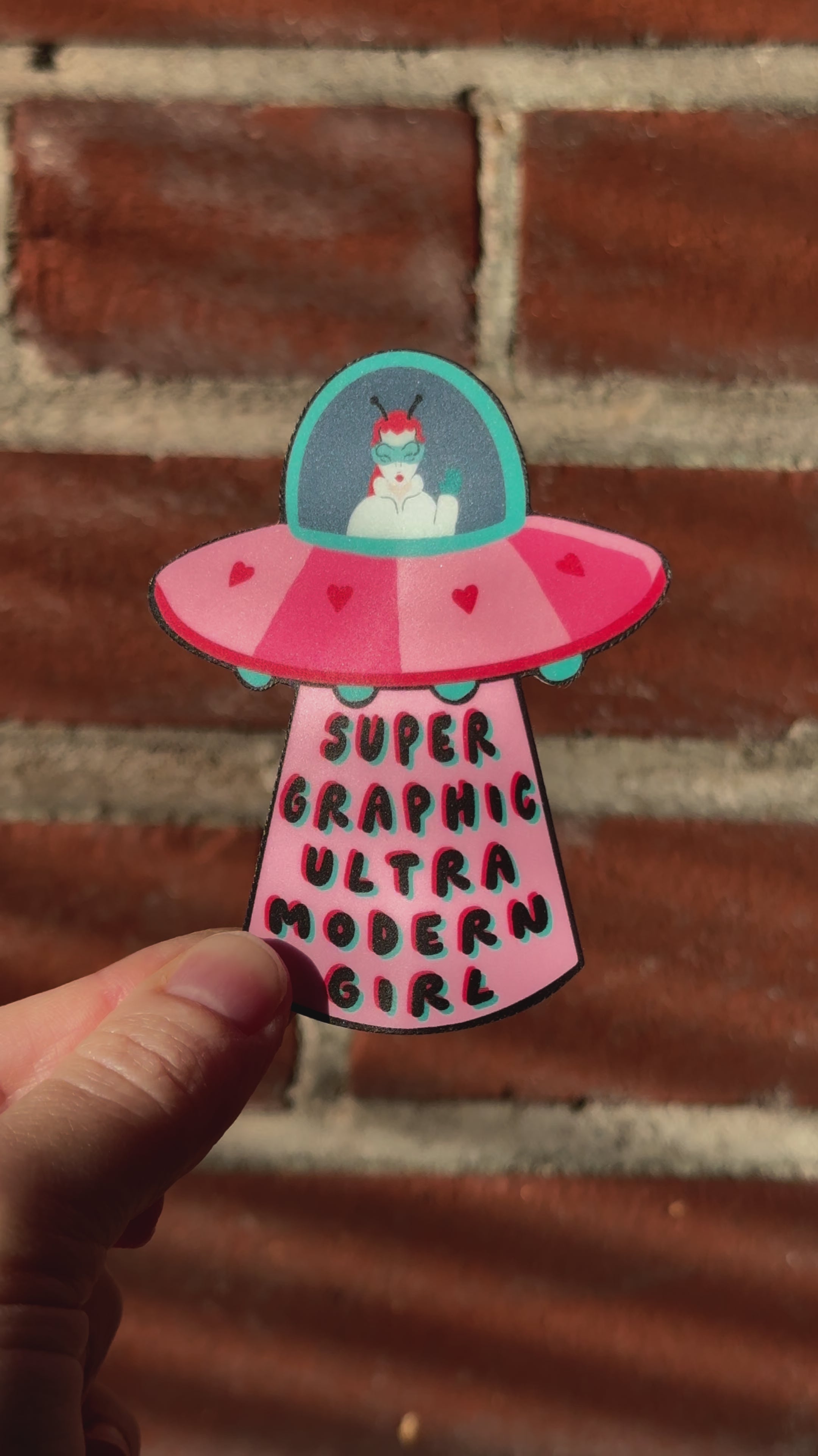 Super Graphic Ultra Modern Girl Sticker