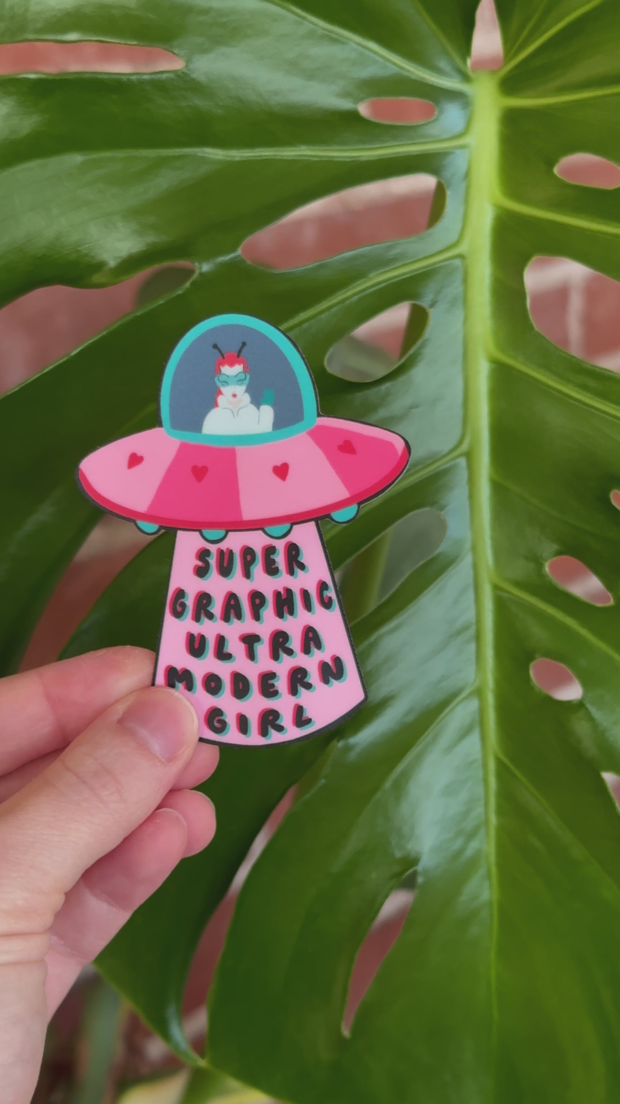 Super Graphic Ultra Modern Girl Sticker